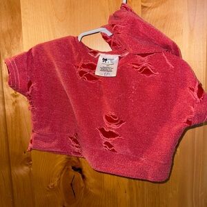 Picked by Piper distressed lounge top and bummie set